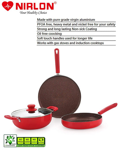 4pcs Cookware Set (Red)