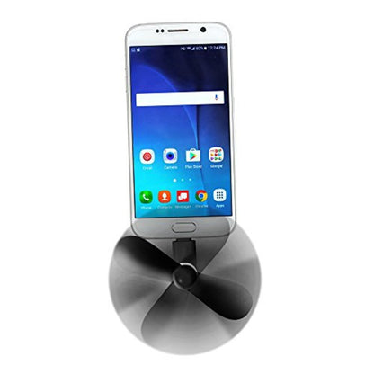 USB mini fan for Smartphone (Compatible) android with multi plug-Black