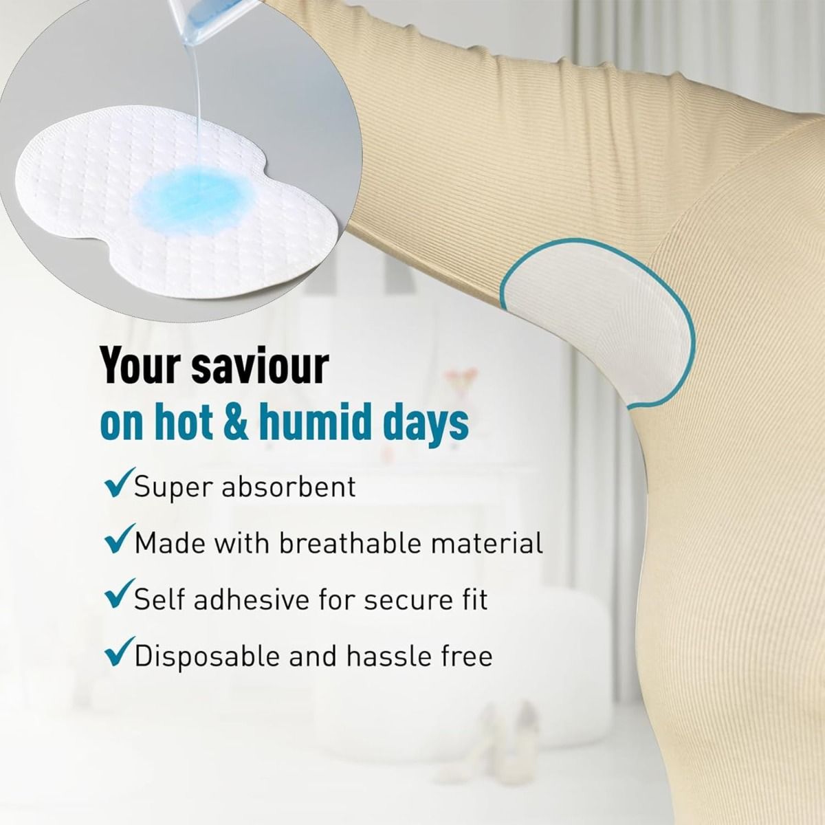 10pcs Armpit Sweat Pads