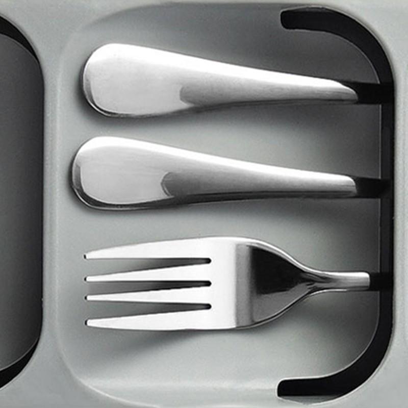 Stackable Drawer Cutlery Storage Organizer Tray