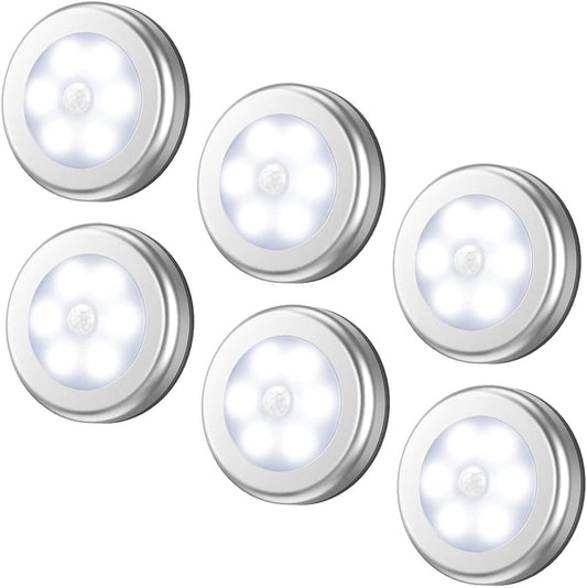 6LED Motion Sensor Lights-6 Pack