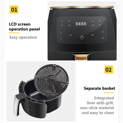4.5L Fryer Grill Cooker