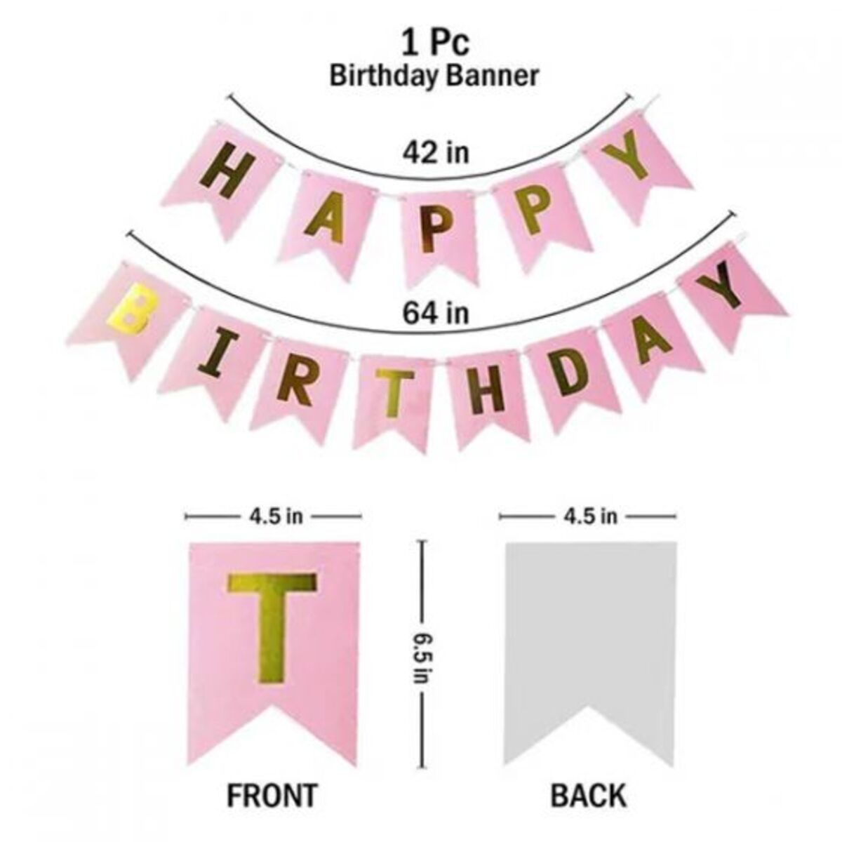 Wall Decoration Birthday Kit - Pink